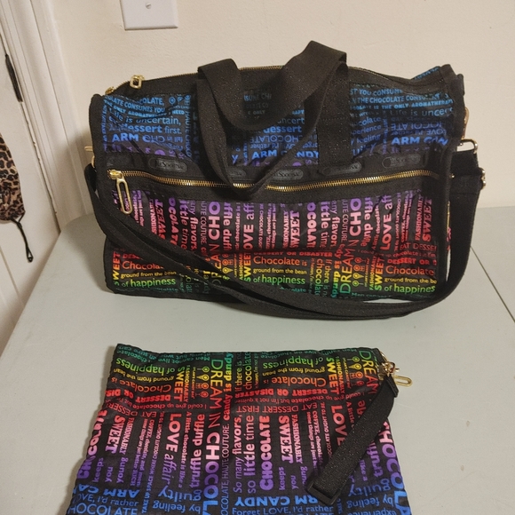 Dlyan's Candy Bar small duffle and pouch - Picture 2 of 6